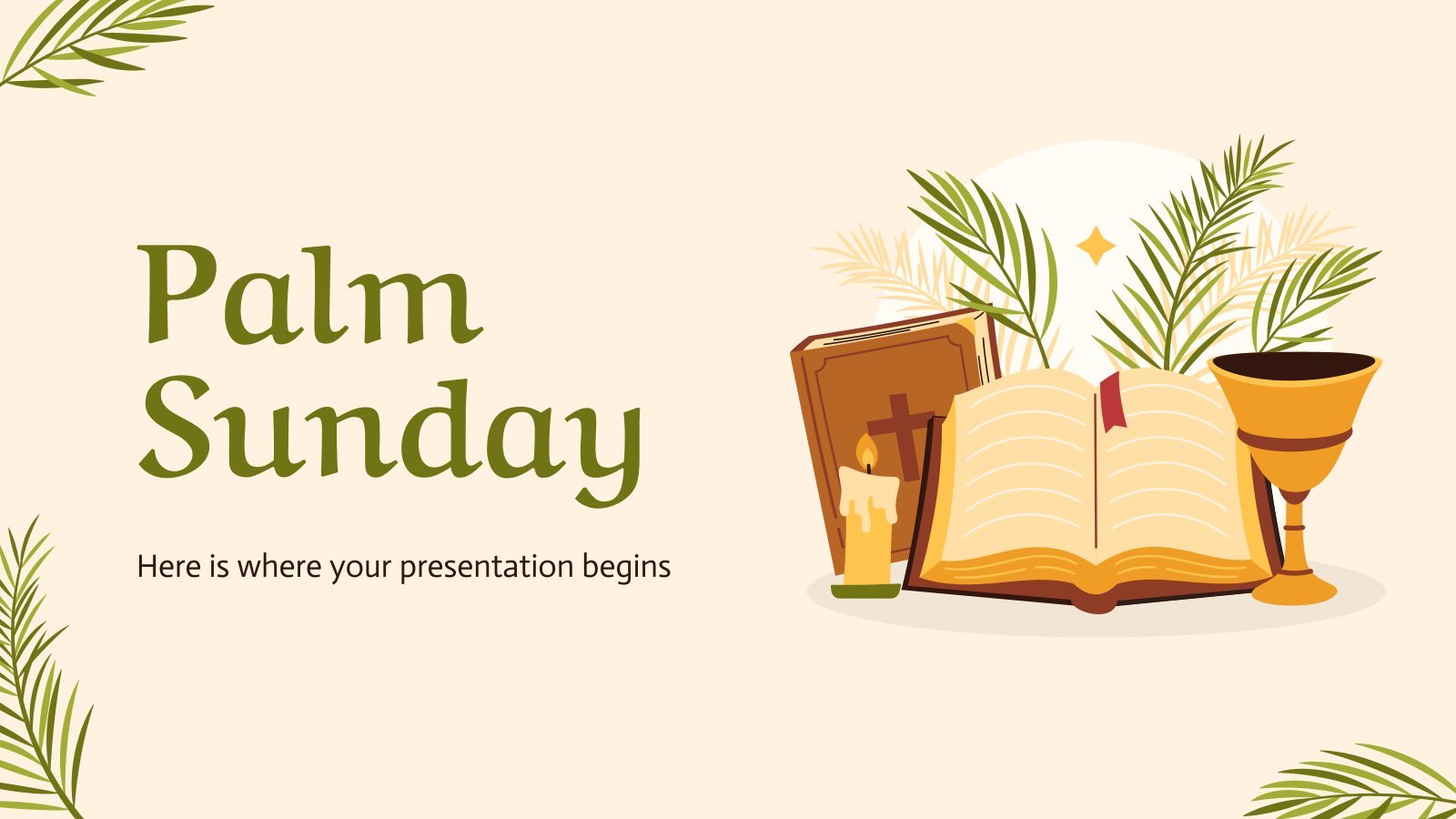 Palm Sunday presentation template 