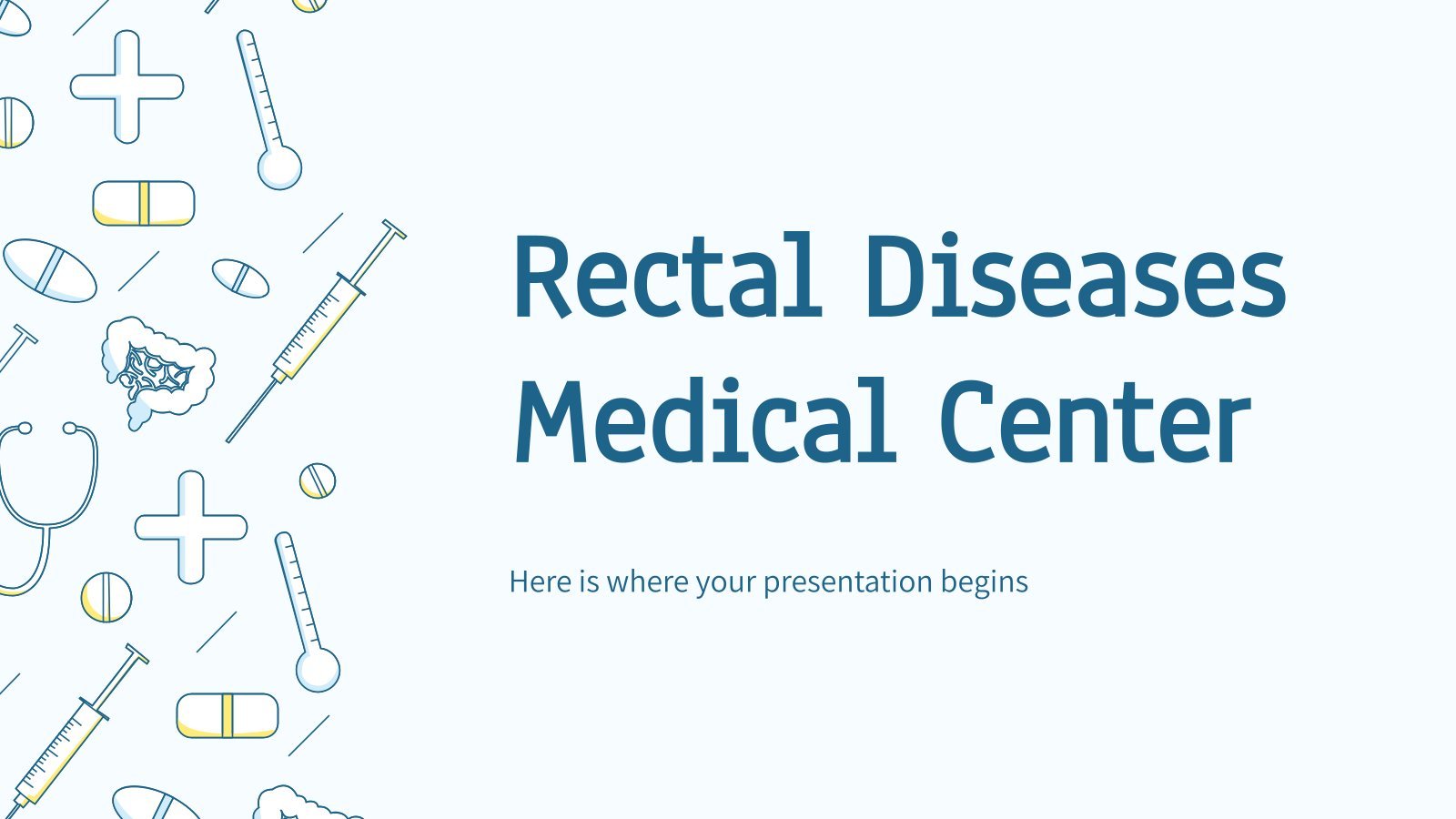 Rectal Diseases Medical Center presentation template 