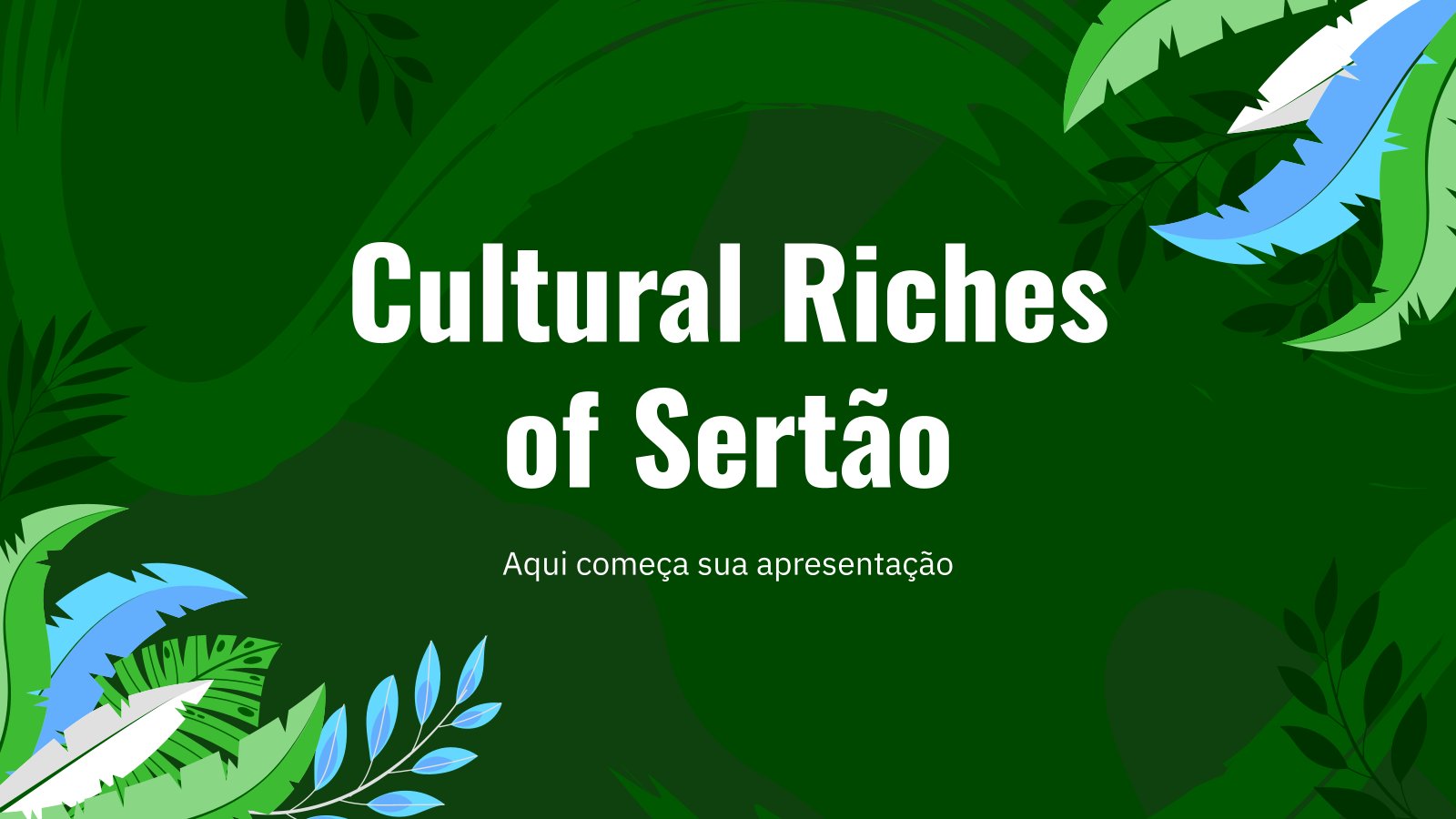 Plantilla de presentación Riquezas culturales del sertón