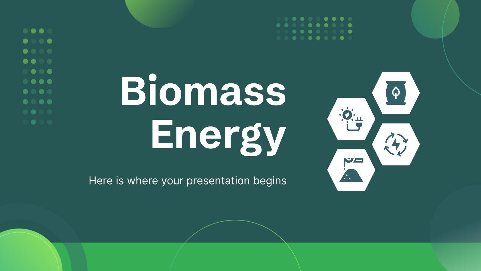 Biomassen-Energie Präsentationsvorlage