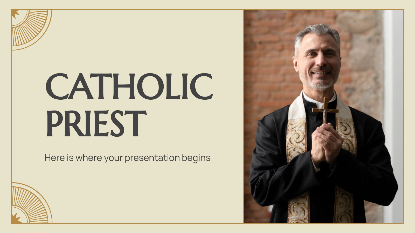 Catholic Priest presentation template 