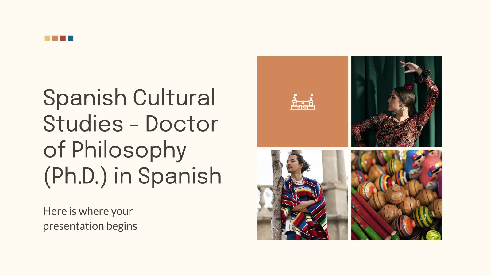 Plantilla de presentación Estudios culturales españoles - Doctorado en Filologia Española