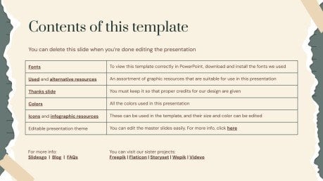 Vintage Scrap Paper Theme for Marketing presentation template 