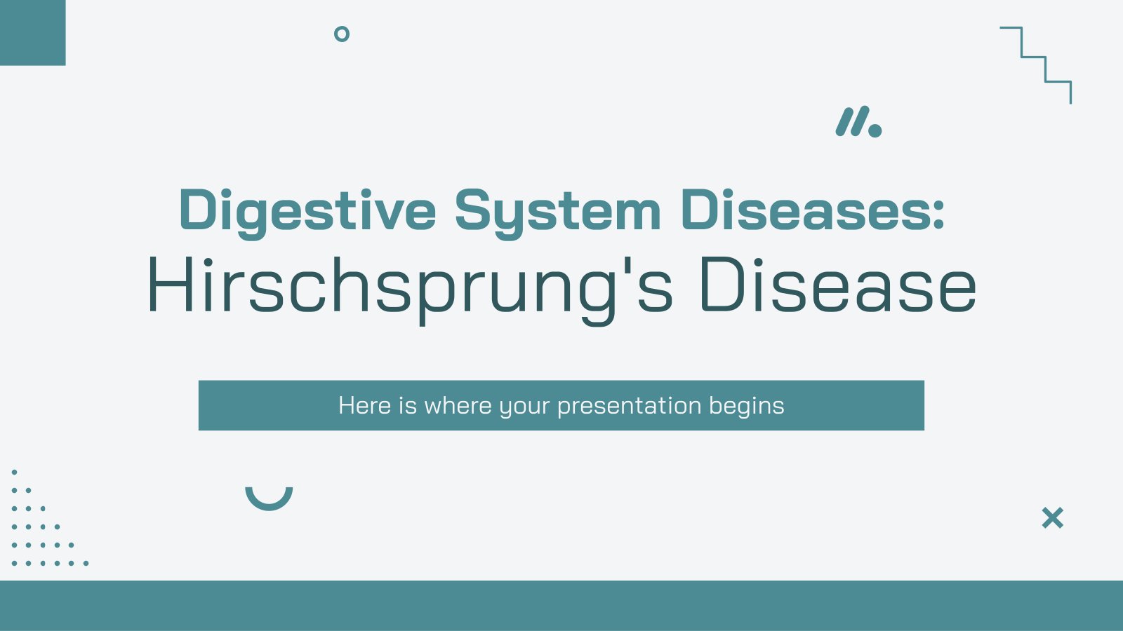 Digestive System Diseases: Hirschsprung's Disease presentation template 