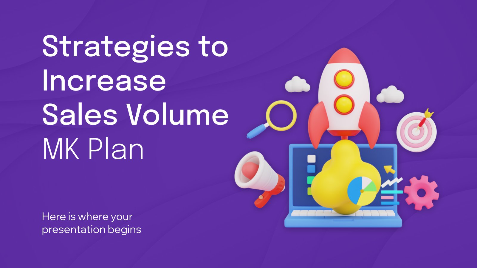 Strategies to Increase Sales Volume MK Plan presentation template 