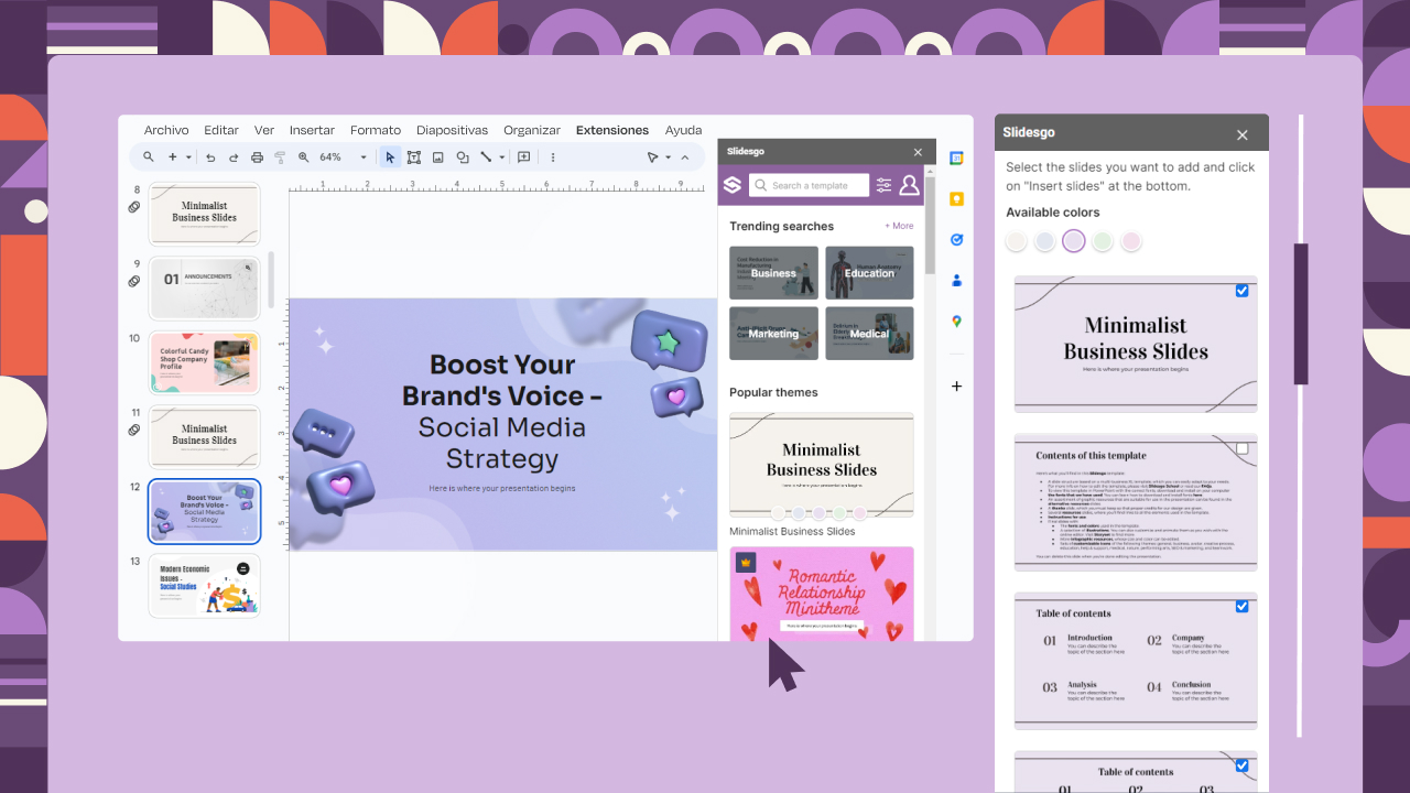 Slidesgo para Google Slides: sorprende fácilmente