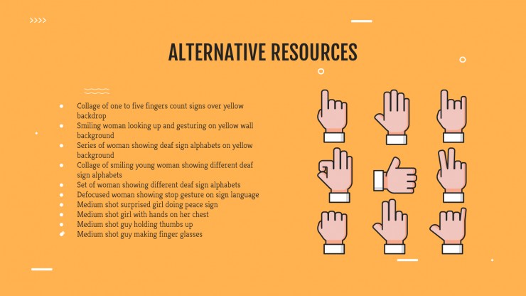 Sign Language Workshop presentation template