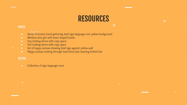 Sign Language Workshop presentation template