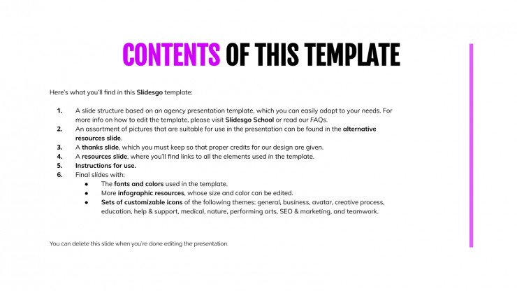 Neon Agency presentation template