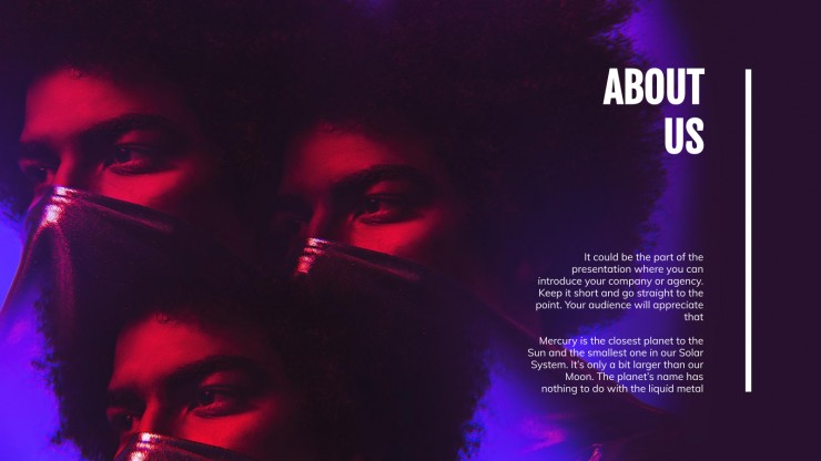 Neon Agency presentation template