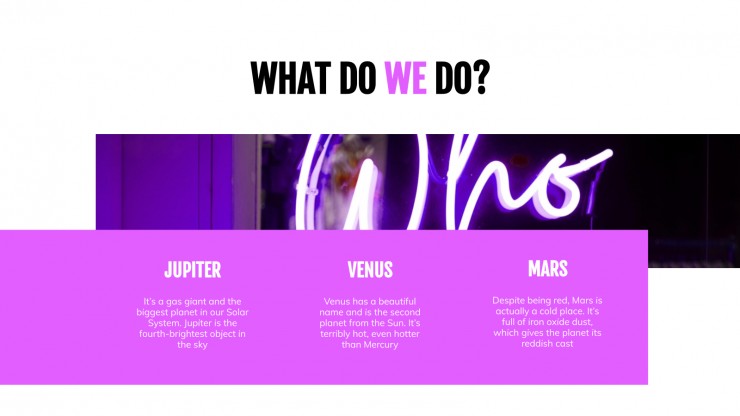 Neon Agency presentation template