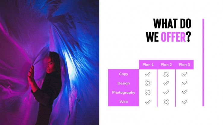 Neon Agency presentation template