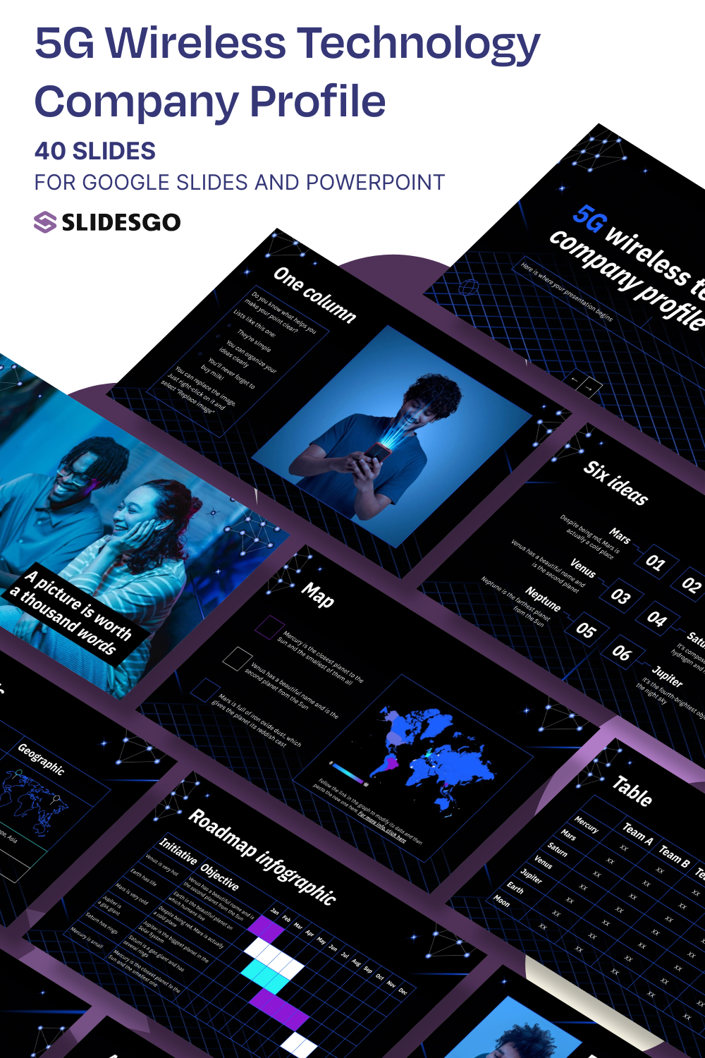 Tech Profile. Pick 5G Wireless Technology Company Profile Presentation