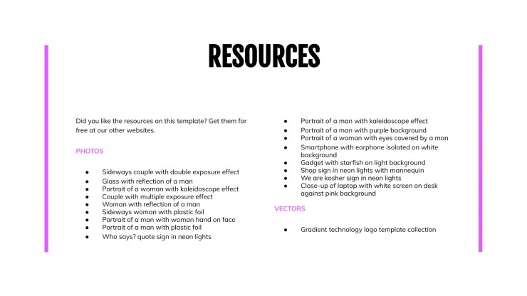 Neon Agency presentation template