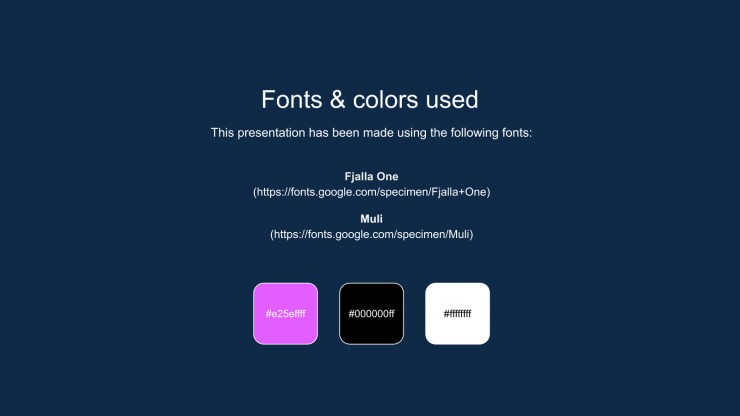 Neon Agency presentation template