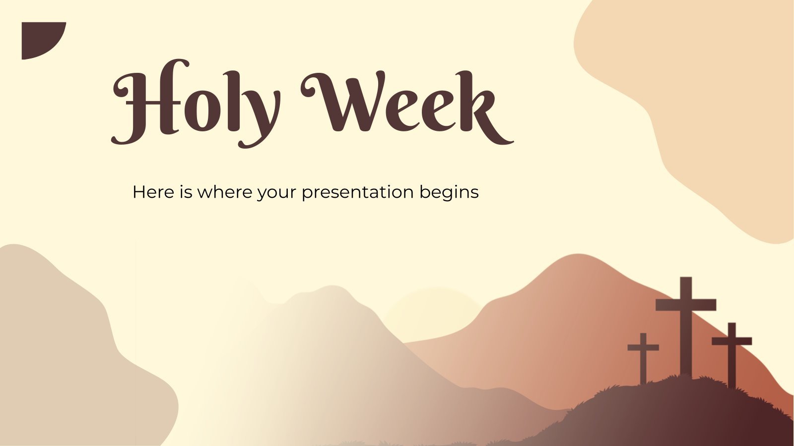 Holy Week presentation template 