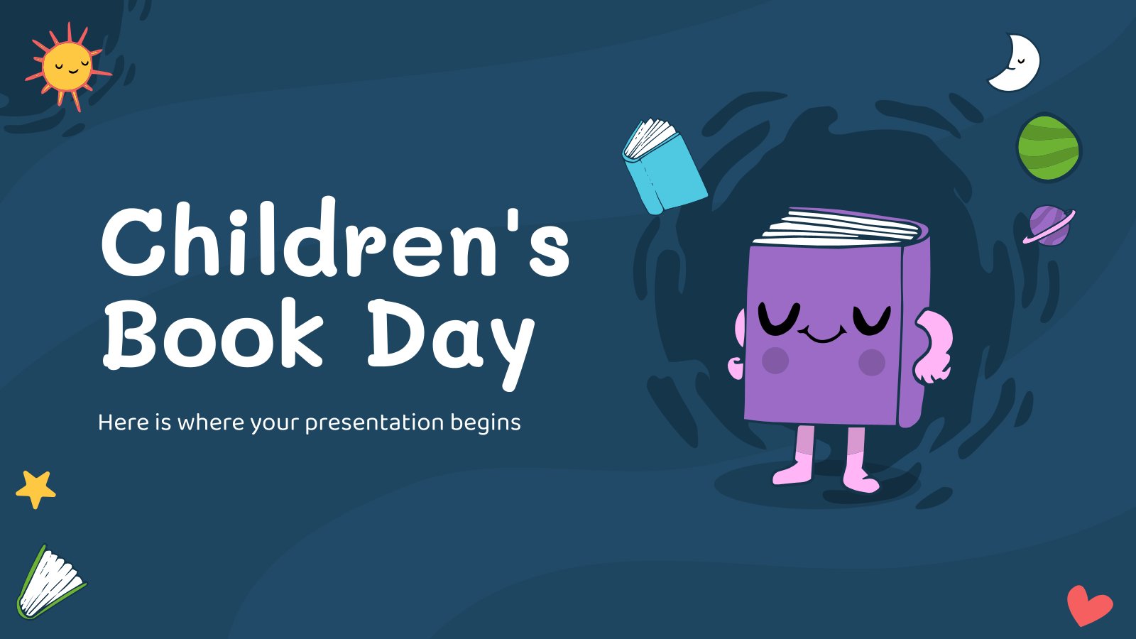 Children's Book Day presentation template 