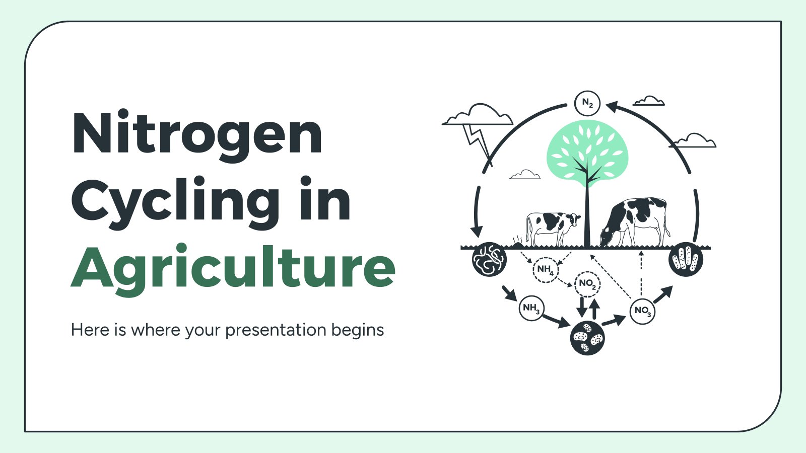 Nitrogen Cycling in Agriculture presentation template 