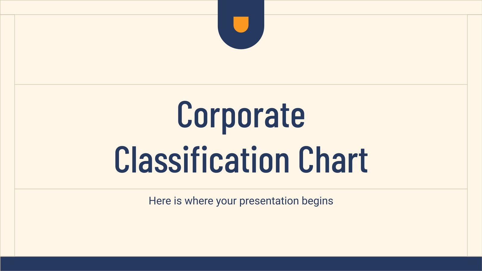 Plantilla de presentación Cuadro de clasificación de empresas