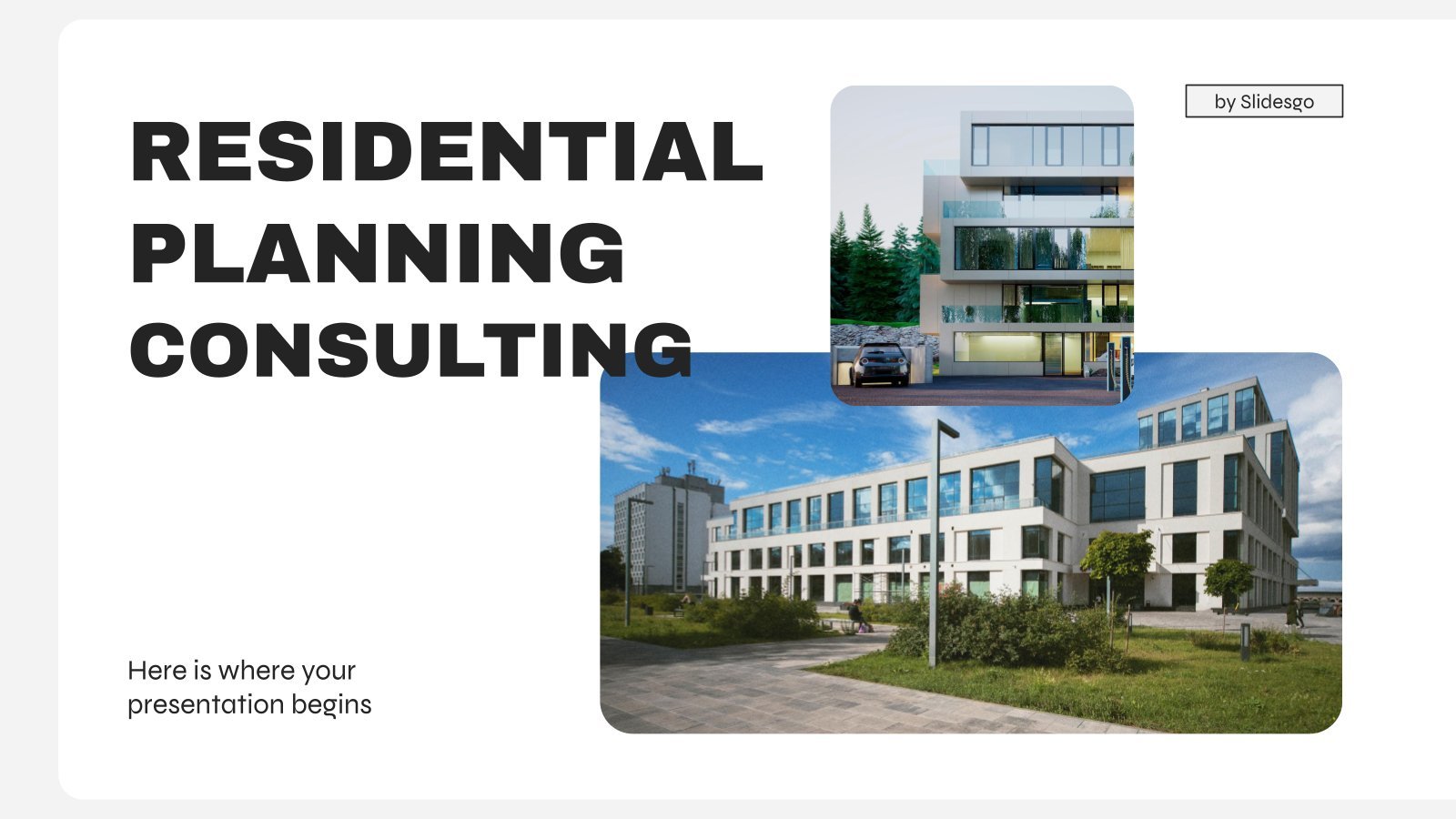 Wohnraumplanung Consulting Präsentationsvorlage