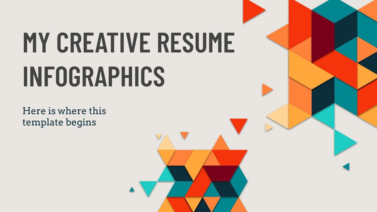 Infographies mon CV créatif Modèles de présentation