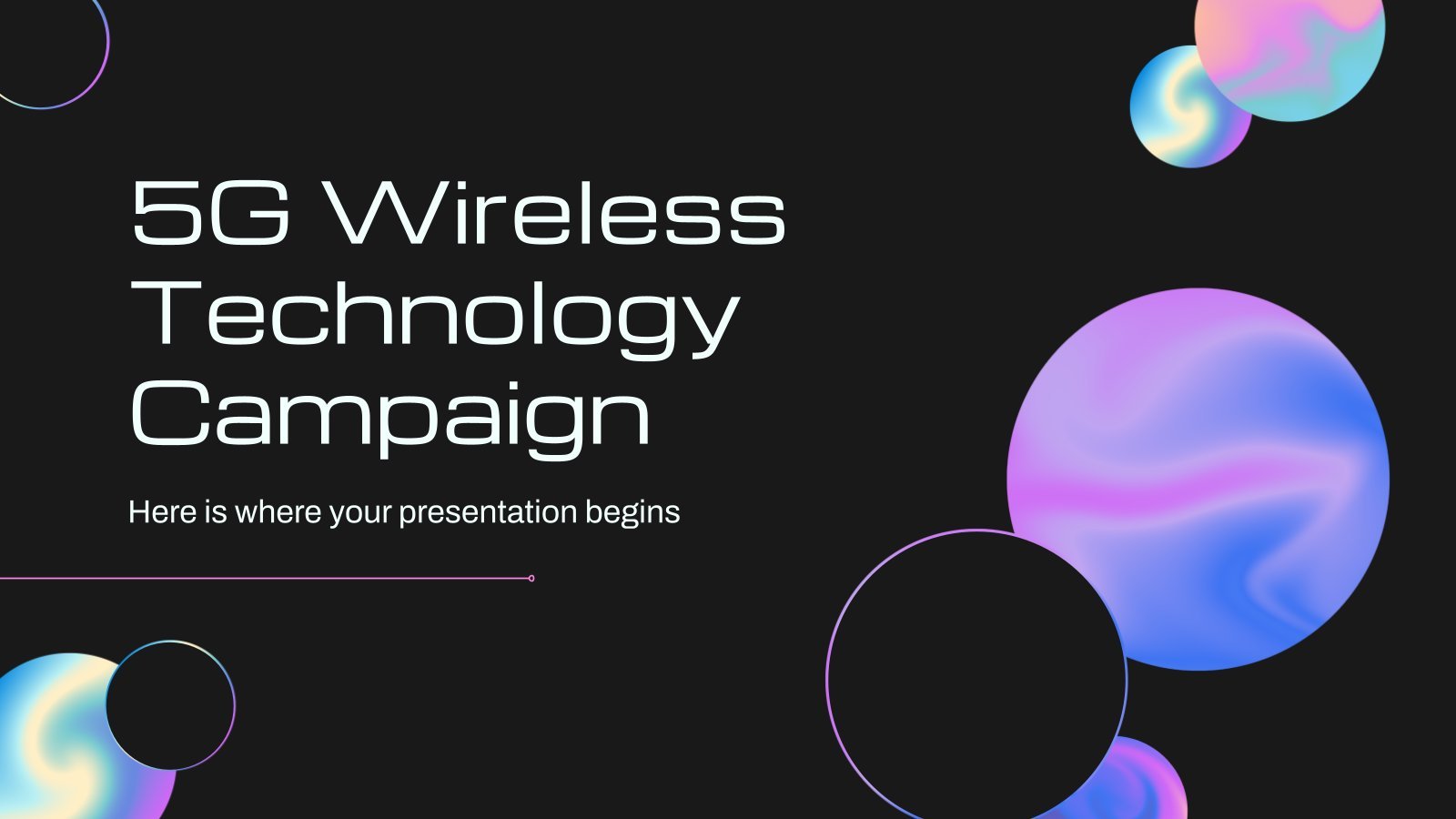 5G Wireless Technology Campaign presentation template 