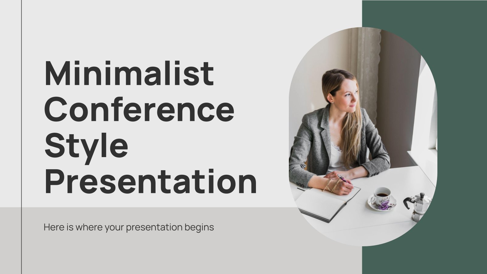 Minimalist Conference Style Presentation presentation template 