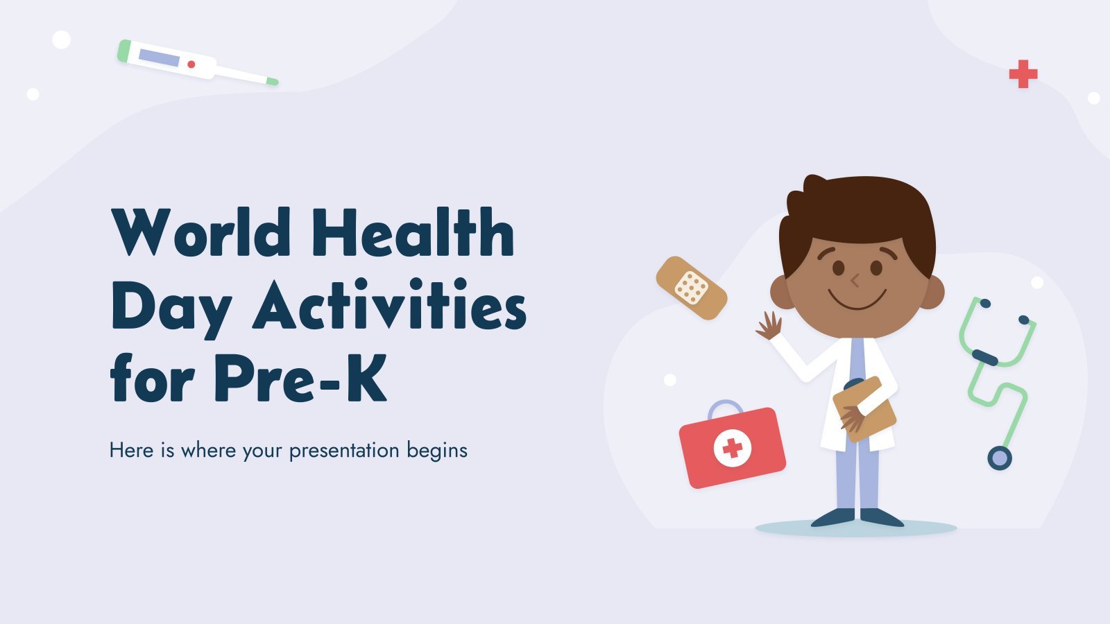 World Health Day Activities for Pre-K presentation template 