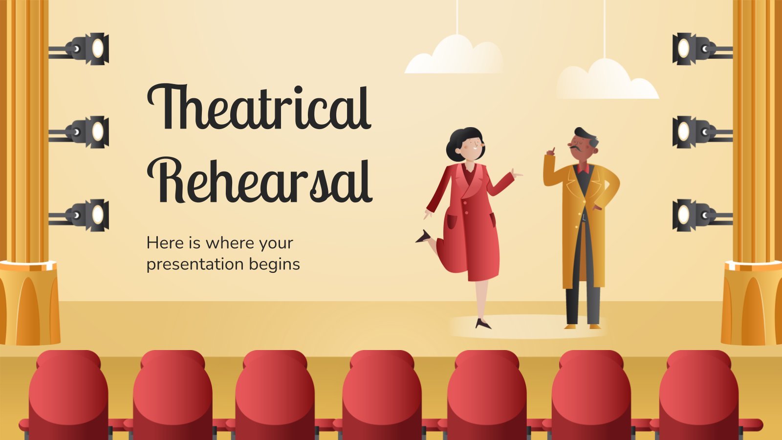 Theatrical Rehearsal presentation template 