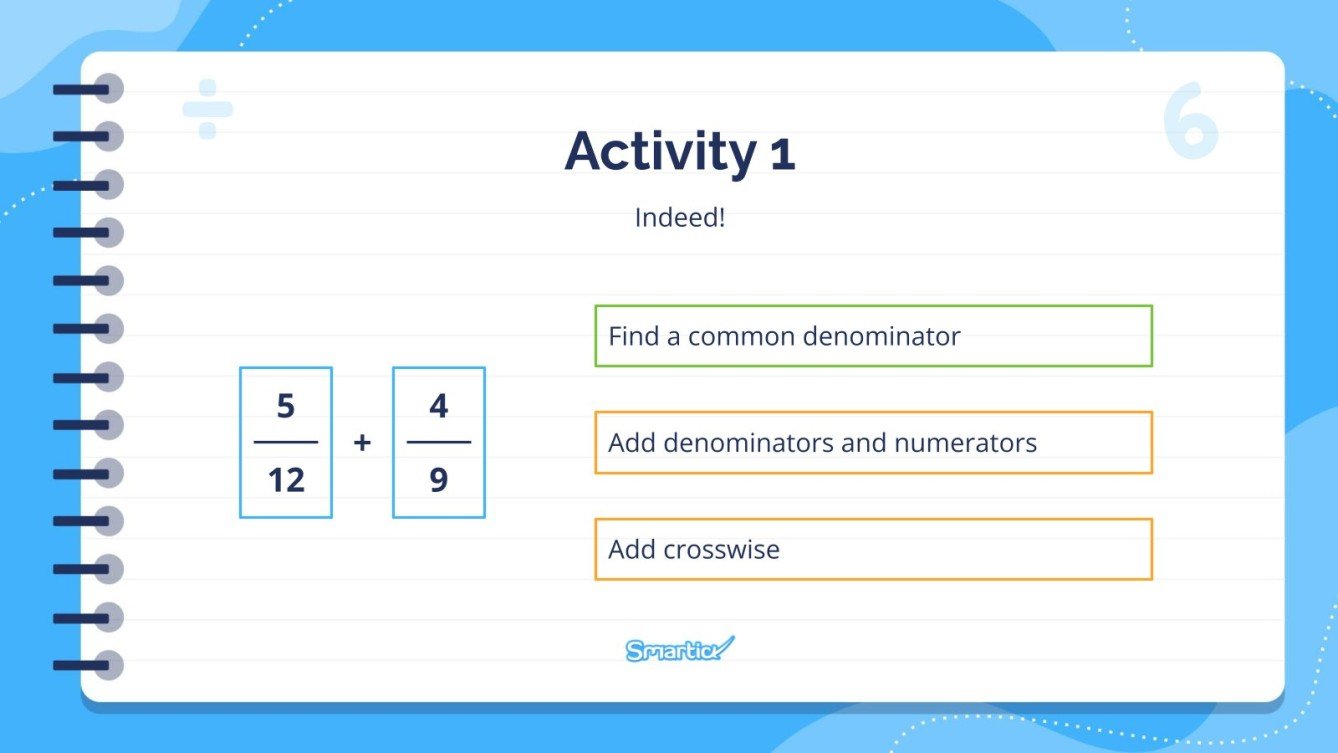 Adding Fractions With Different Denominators Part 2 Adding Fractions With Different Denominators Part 2