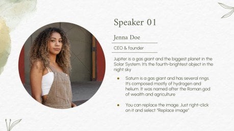 Watercolor Conference Style Presentation presentation template 