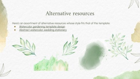 Watercolor Conference Style Presentation presentation template 