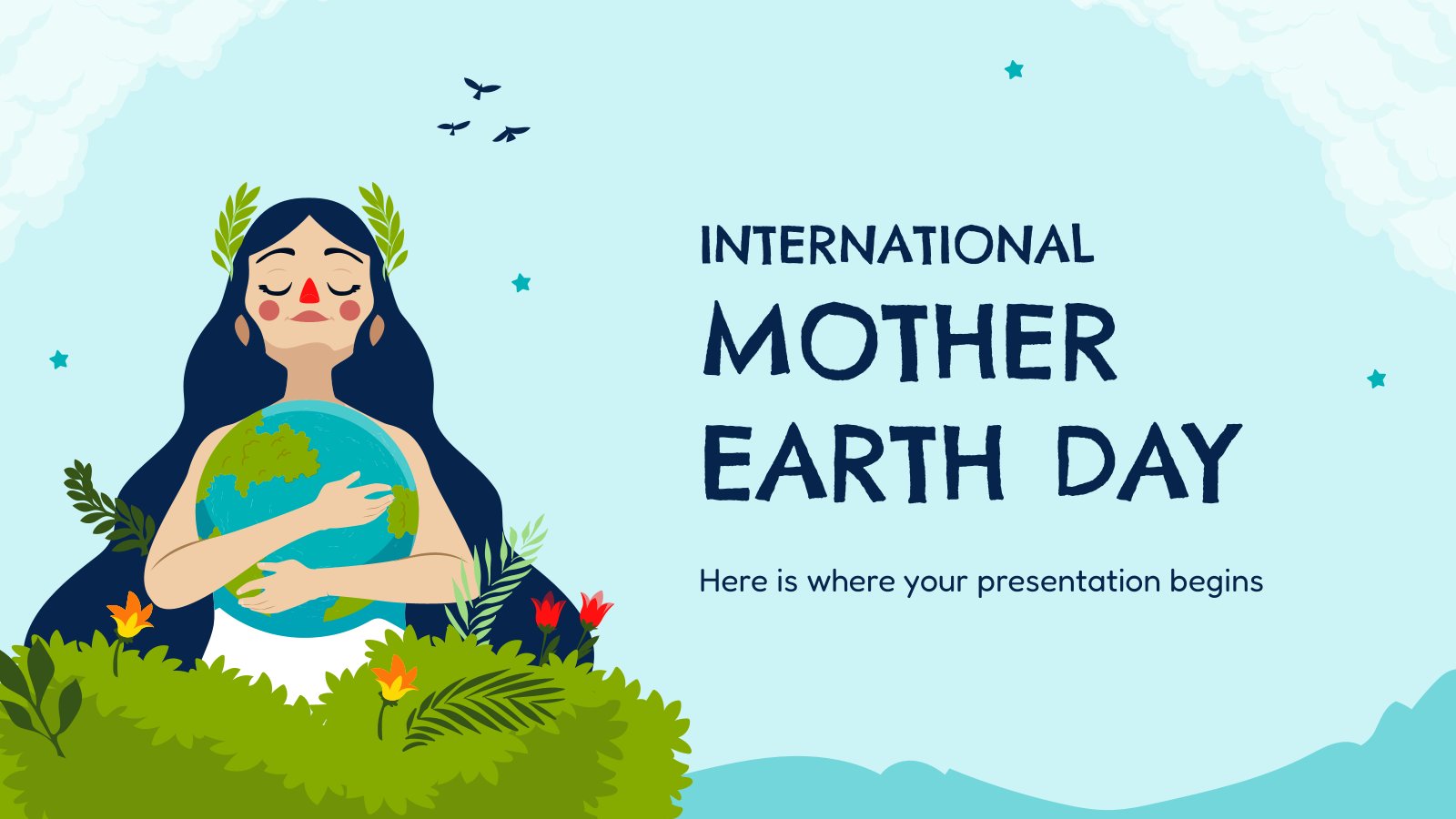 International Mother Earth Day presentation template 