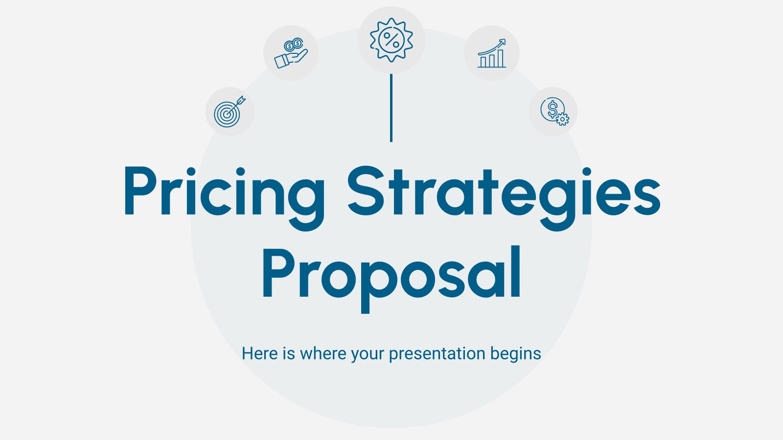 Vorschlag für Preisgestaltungsstrategien Präsentationsvorlage