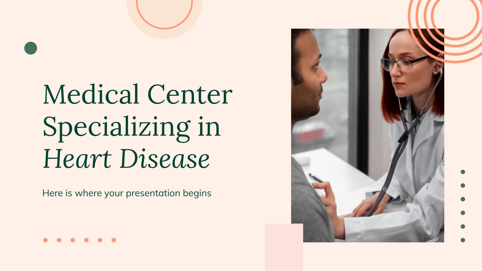 Medical Center Specializing in Heart Disease presentation template 