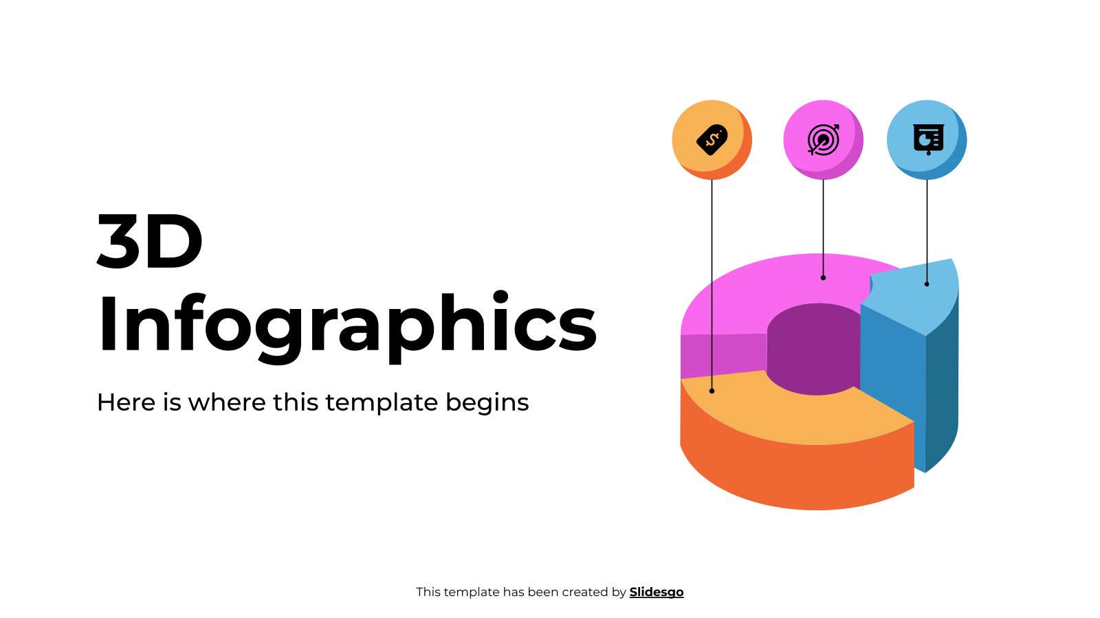 3D Infographics presentation template 