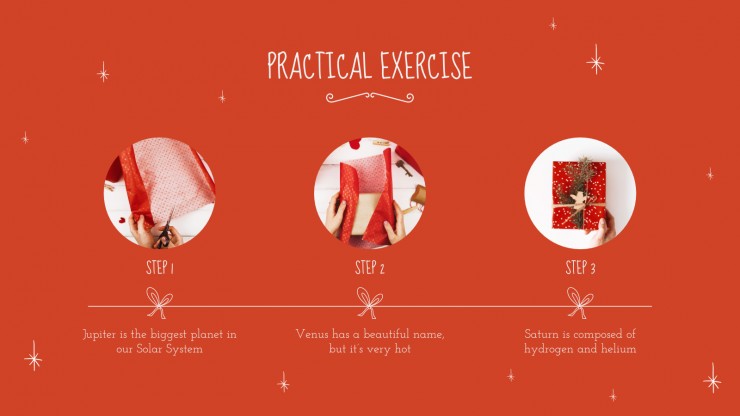 Atelier de Noël : Modèles de présentation