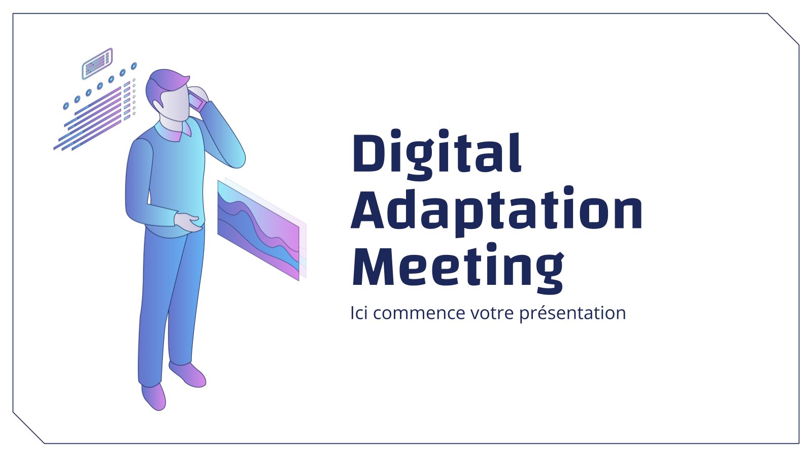 Treffen zur digitalen Adaption Präsentationsvorlage