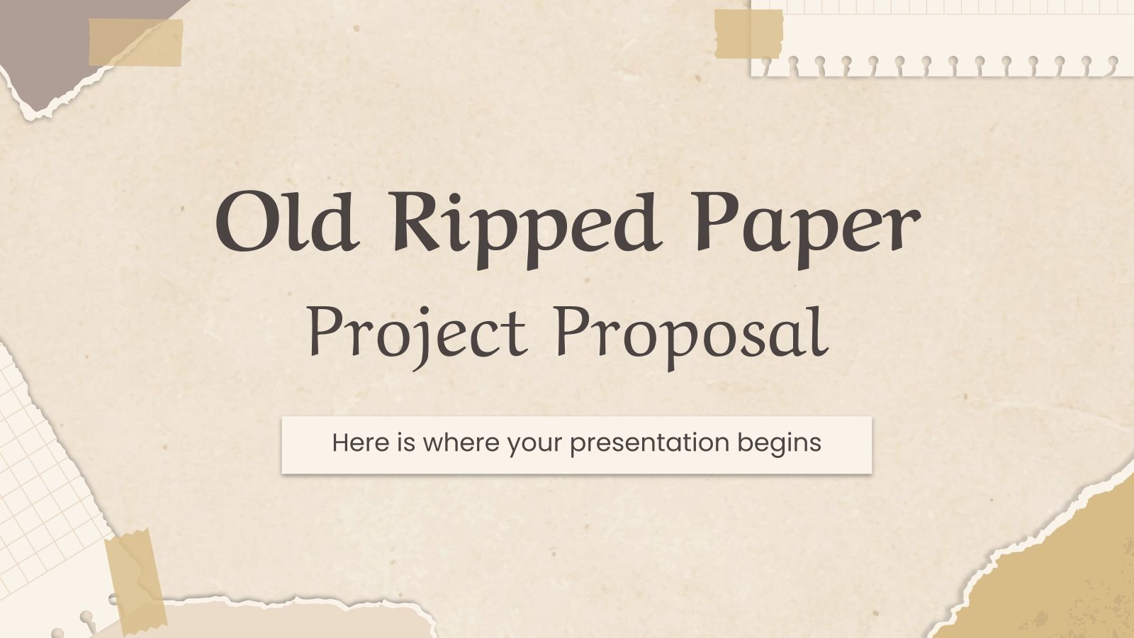 Free Google Slides & PowerPoint templates with paper