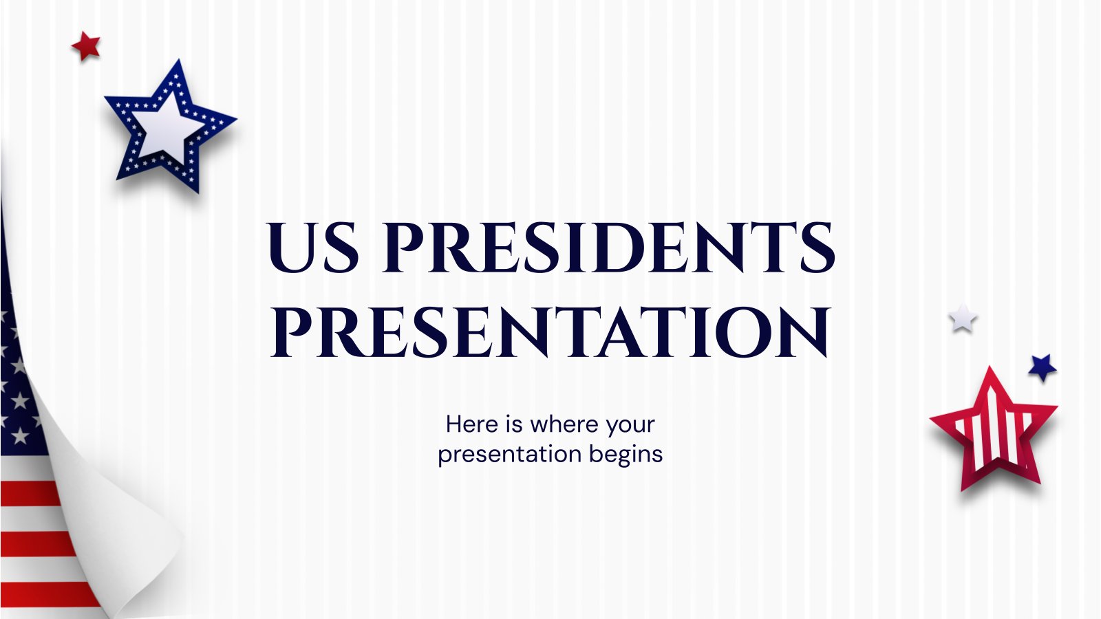 Présentation des présidents américains Modèles de présentation