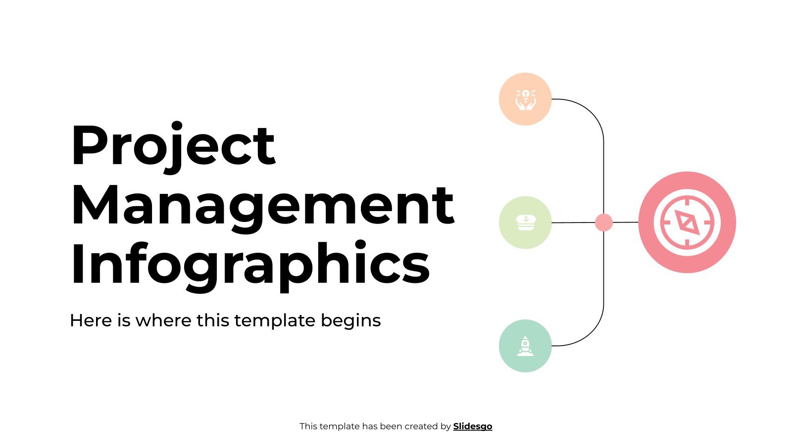 Modelo de apresentação Infográficos sobre gerenciamento de projetos