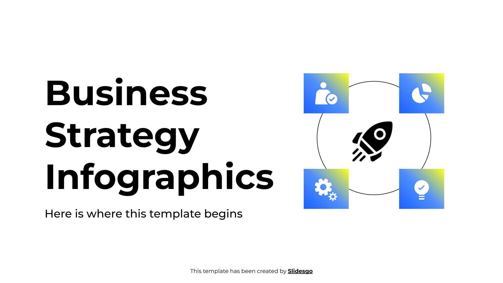 Professional Business Strategy Infographic presentation template 