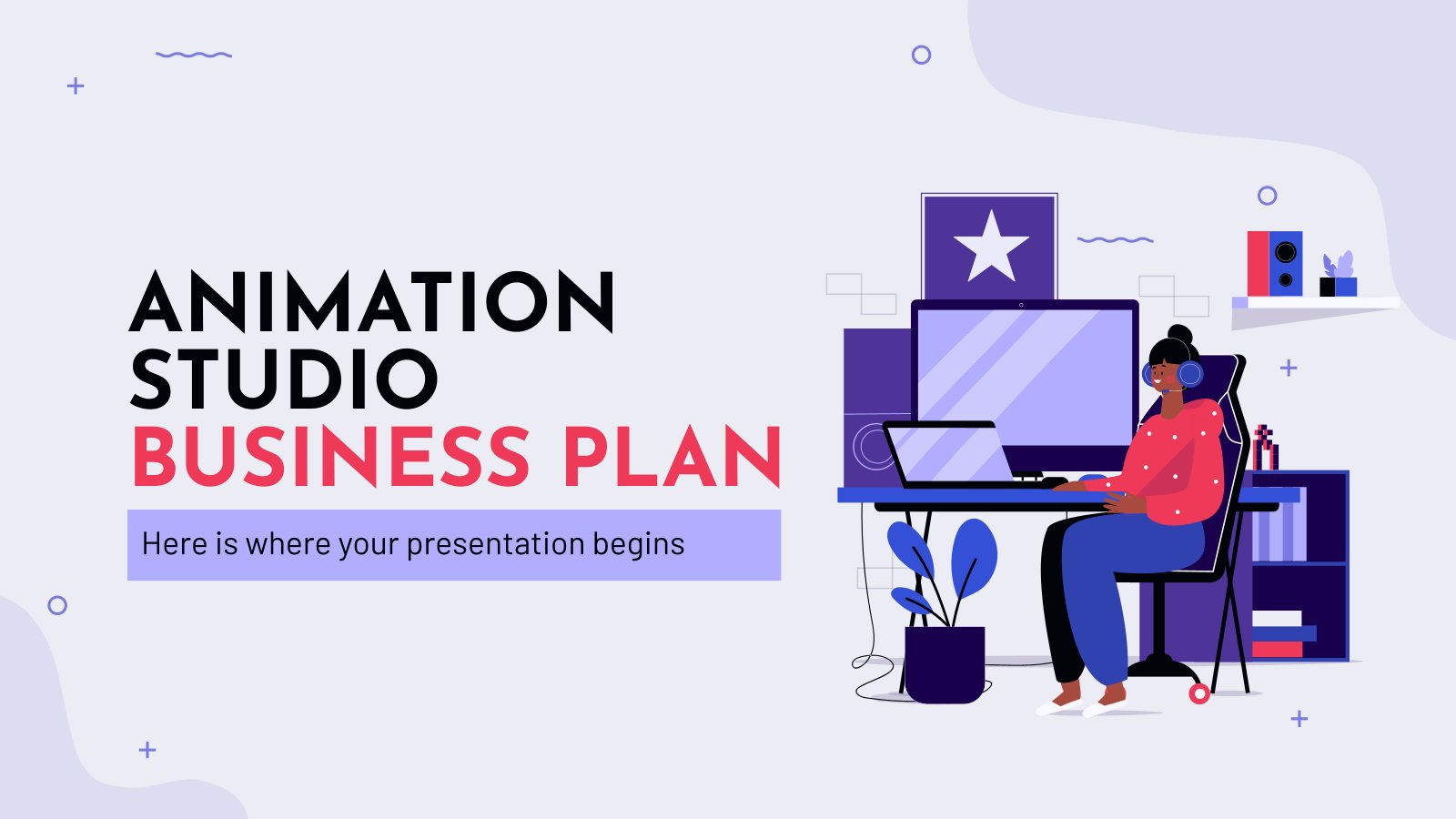 Animation Studio Business Plan presentation template 