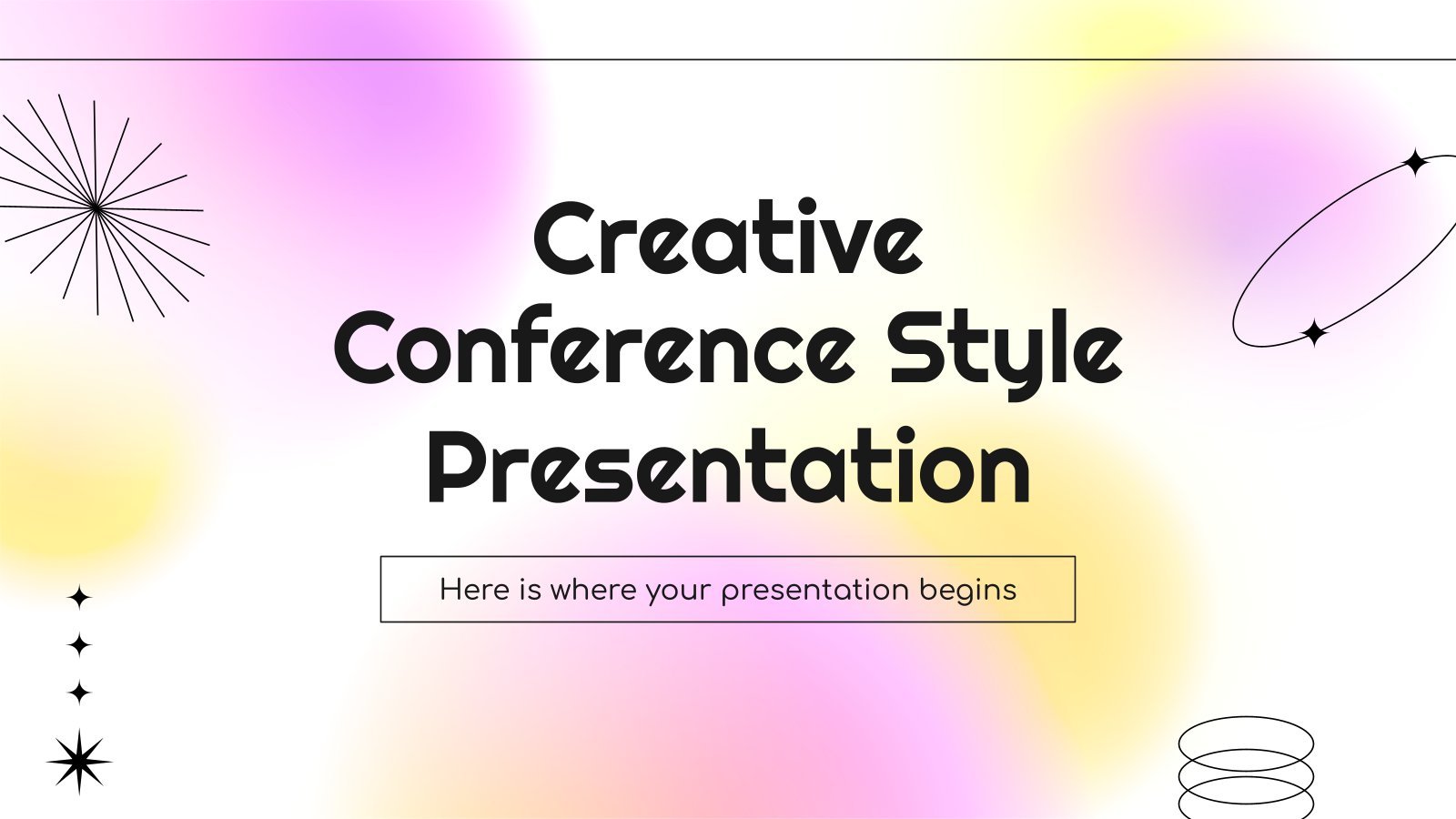 Creative Conference Style Presentation presentation template 