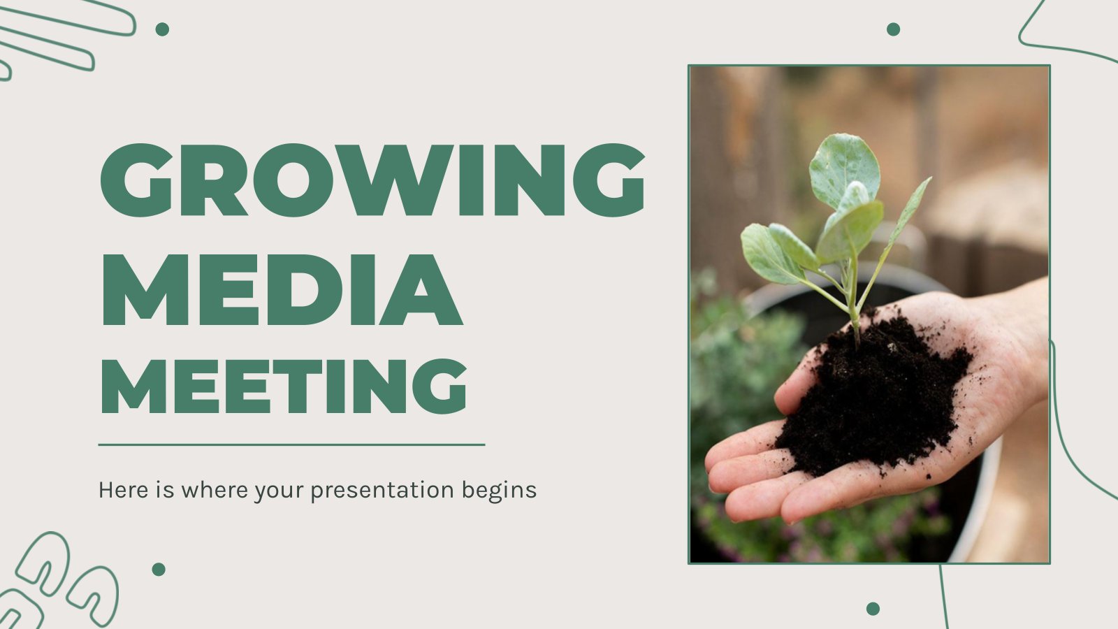 Growing Media Meeting presentation template 