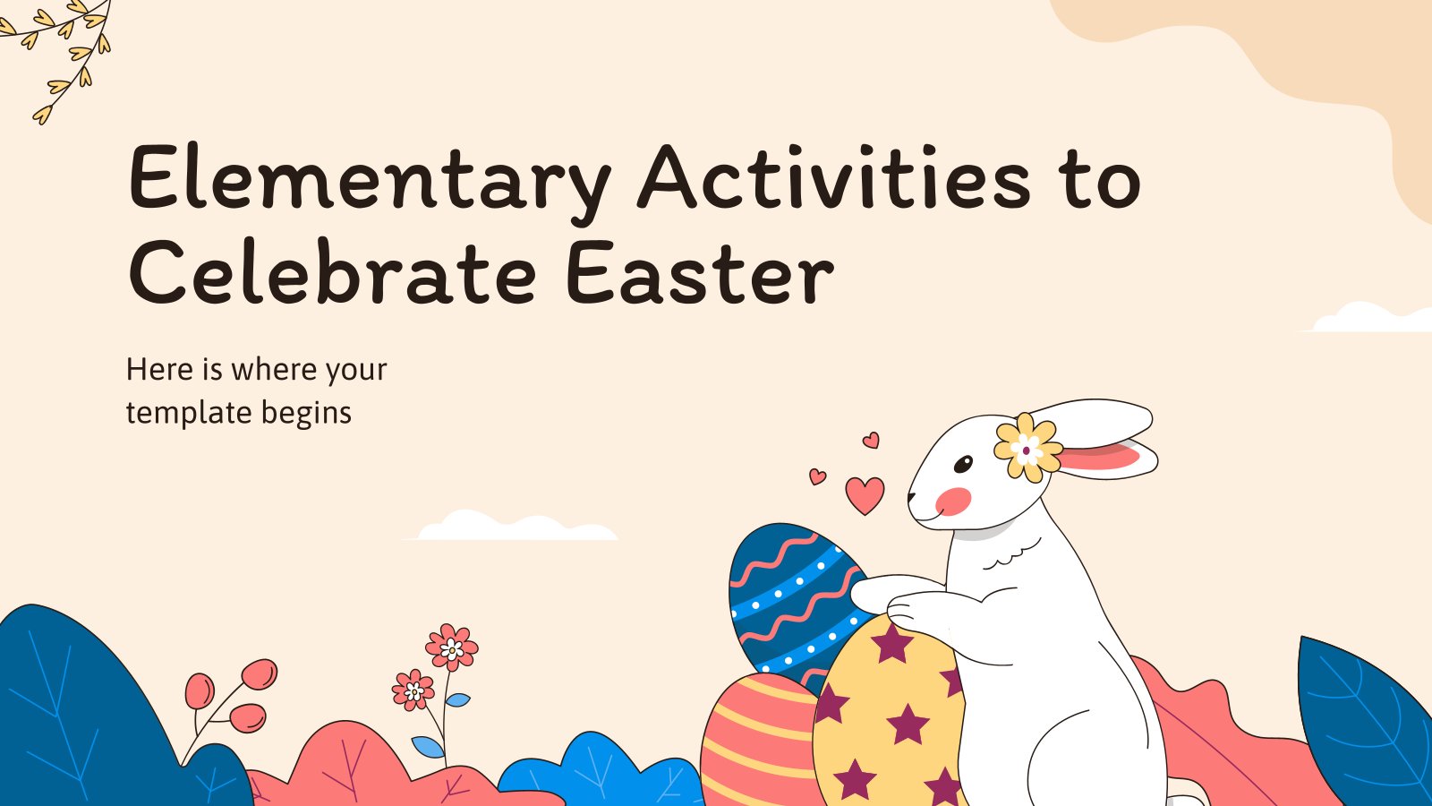 Elementary Activities to Celebrate Easter presentation template 