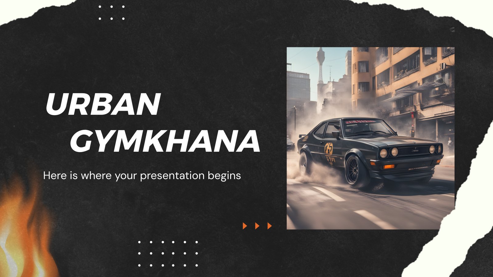 Urban Gymkhana presentation template 