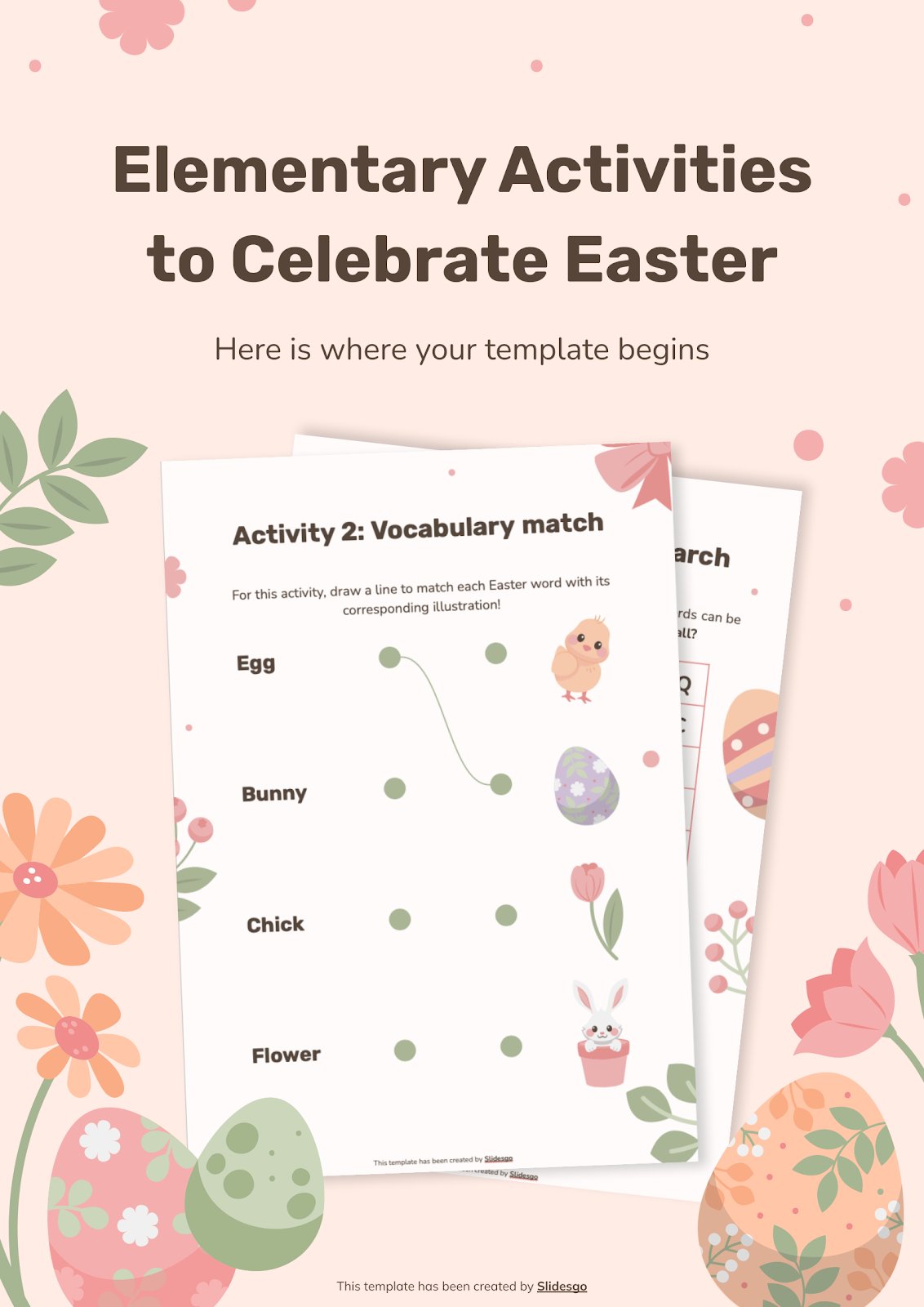 Elementary Activities to Celebrate Easter presentation template 