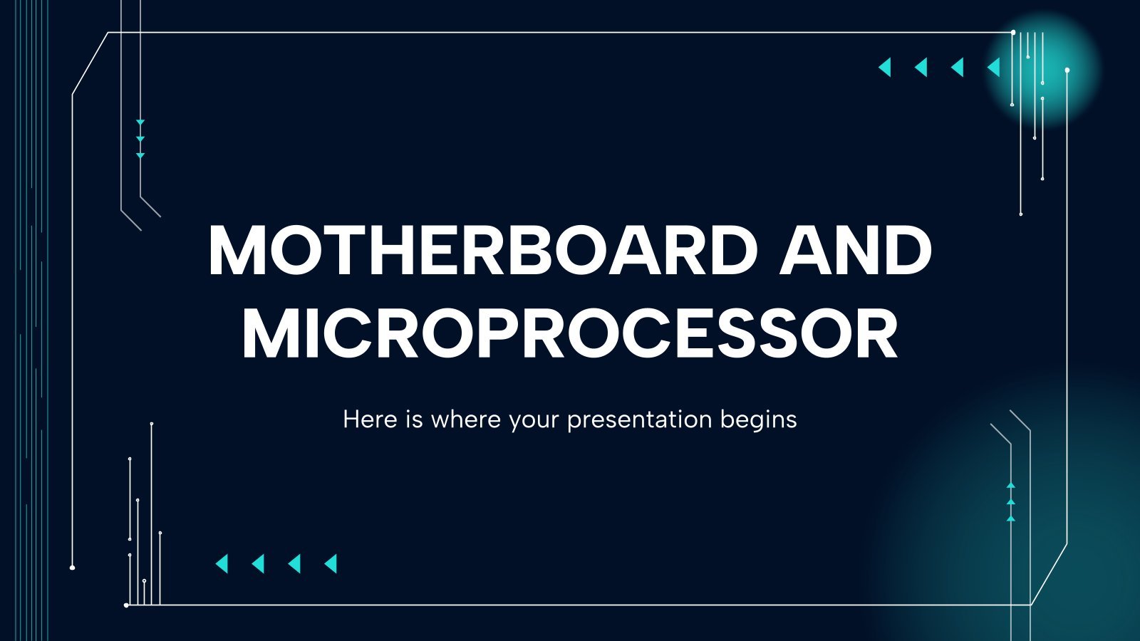 Motherboard and Microprocessor presentation template 