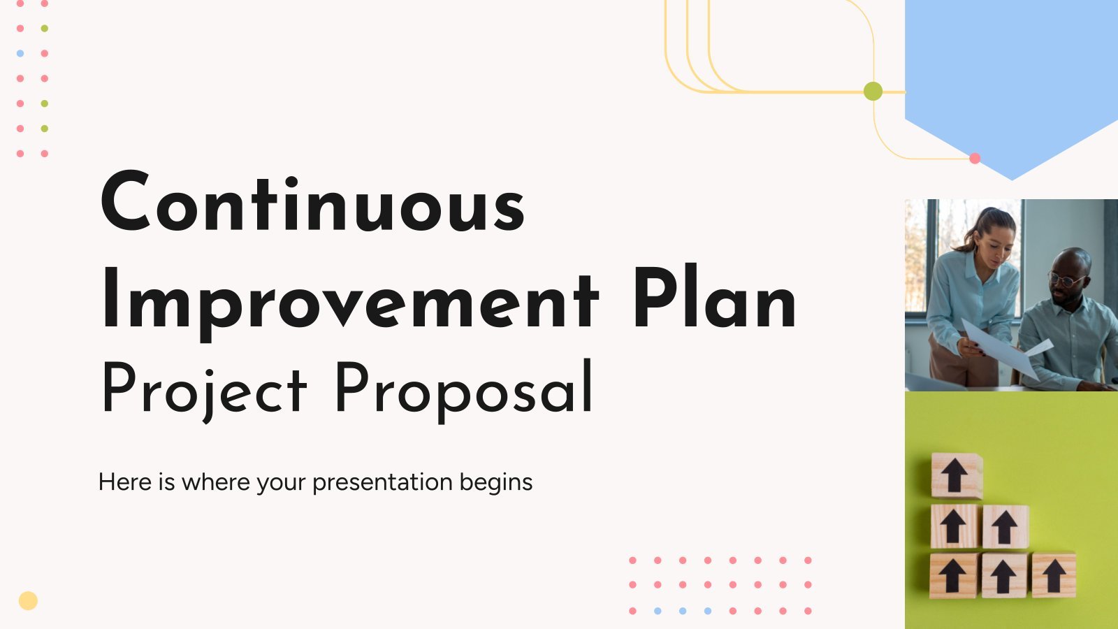 Continuous Improvement Plan Project Proposal presentation template 